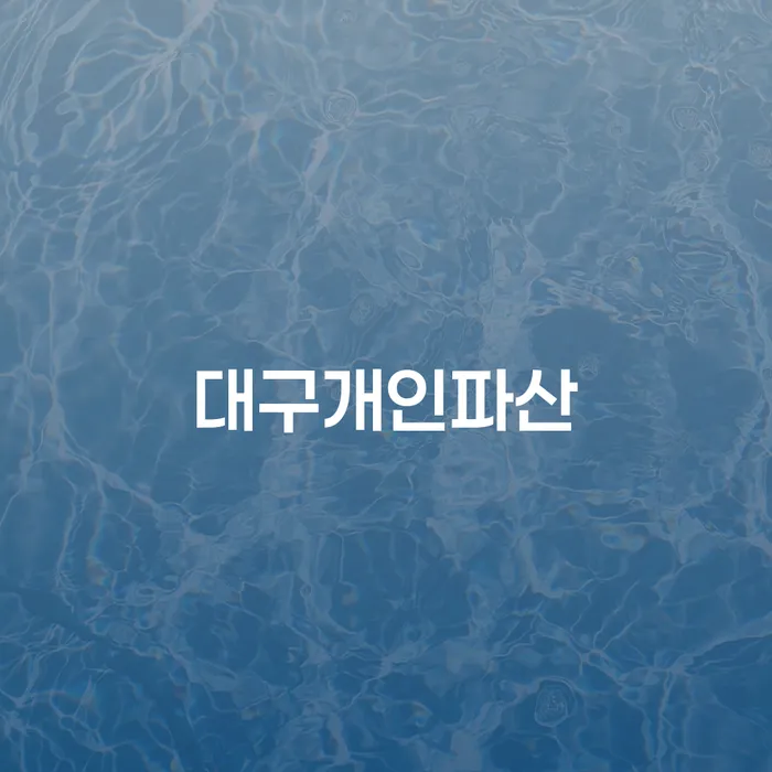 개인회생개인파산 개인회생으로 방법 관련정보
