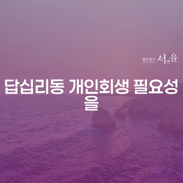 답십리동 개인회생 필요성을